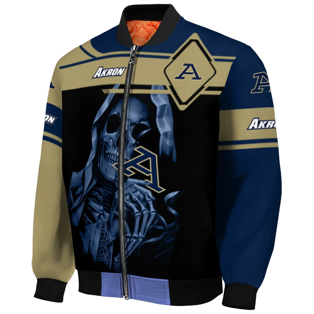 personalized akron zips reaper hands blue black bomber jacket fashion forward personalized akron zips reaper hands blue black bomber jacket fashion forward