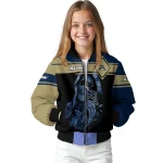 personalized akron zips reaper hands blue black bomber jacket best selling