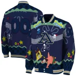 personalized akron zips spongebob playtime blue varsity jacket best selling