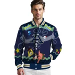 personalized akron zips spongebob playtime blue varsity jacket best selling
