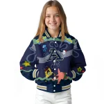 personalized akron zips spongebob playtime blue varsity jacket best selling