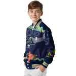 personalized akron zips spongebob playtime blue varsity jacket best selling