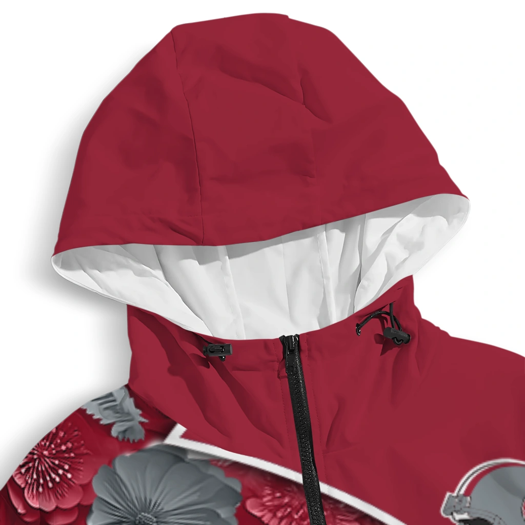 personalized alabama crimson tide blossoms helmet crimson windbreaker jacket premium grade personalized alabama crimson tide blossoms helmet crimson windbreaker jacket premium grade