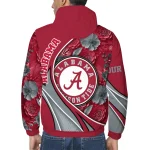 personalized alabama crimson tide blossoms helmet crimson windbreaker jacket best selling