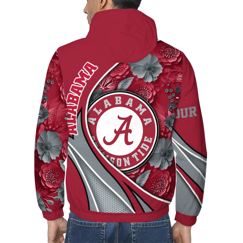 personalized alabama crimson tide blossoms helmet crimson windbreaker jacket trendy personalized alabama crimson tide blossoms helmet crimson windbreaker jacket trendy