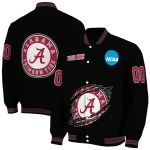 personalized alabama crimson tide claw shred black varsity jacket best selling