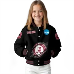 personalized alabama crimson tide claw shred black varsity jacket best selling