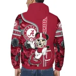 personalized alabama crimson tide football micky mouse crimson windbreaker jacket best selling