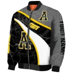 personalized appalachian state mountaineers electric flash black bomber jacket best selling