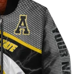 personalized appalachian state mountaineers electric flash black bomber jacket best selling