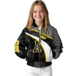 personalized appalachian state mountaineers electric flash black bomber jacket best selling