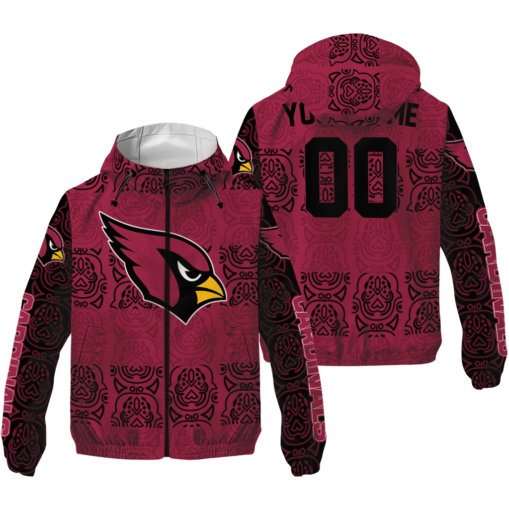 personalized arizona cardinals cat eyes red windbreaker jacket high quality personalized arizona cardinals cat eyes red windbreaker jacket high quality