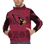 personalized arizona cardinals cat eyes red windbreaker jacket best selling
