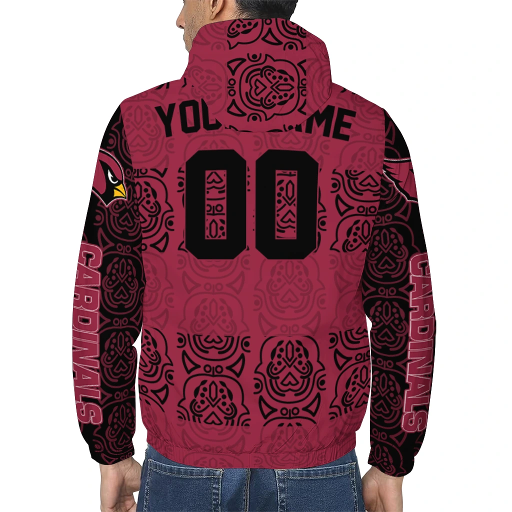 personalized arizona cardinals cat eyes red windbreaker jacket trendy personalized arizona cardinals cat eyes red windbreaker jacket trendy
