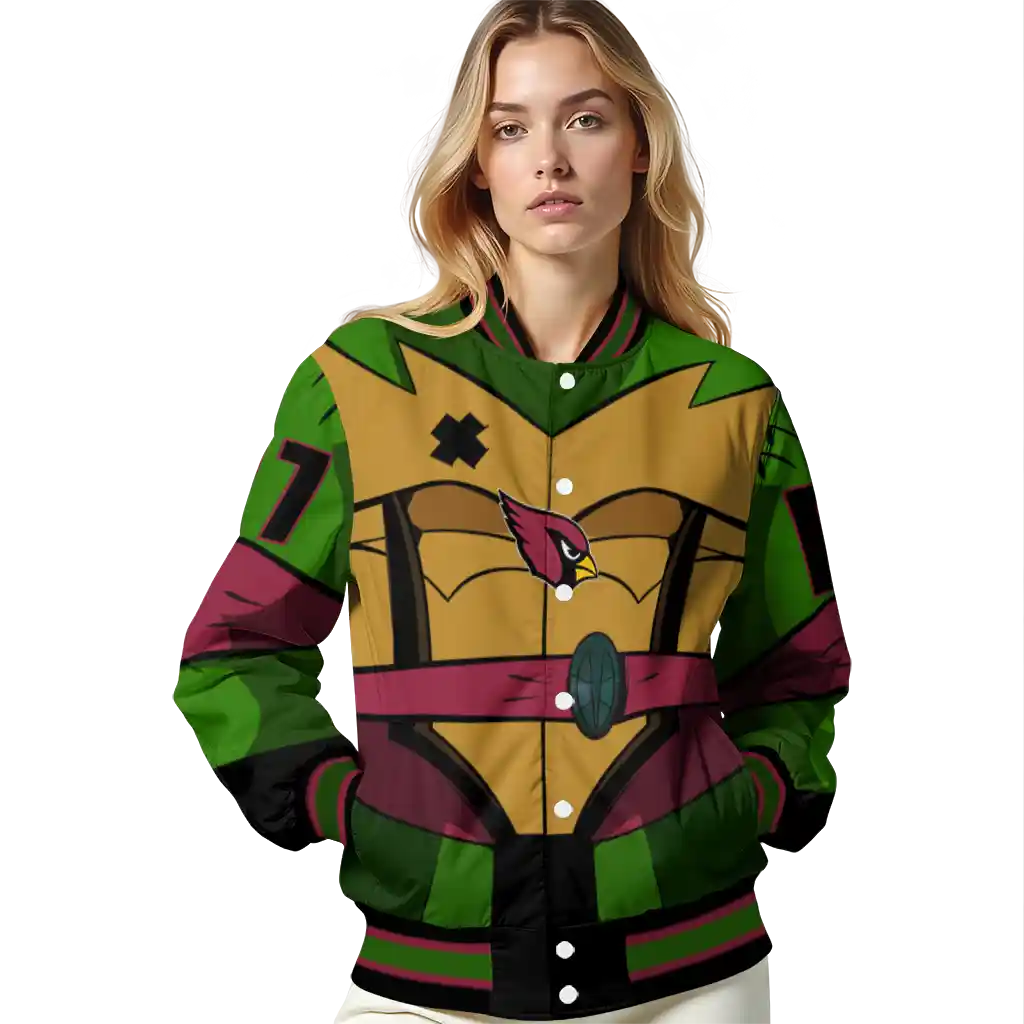 personalized arizona cardinals turtle armor varsity jacket latest model personalized arizona cardinals turtle armor varsity jacket latest model
