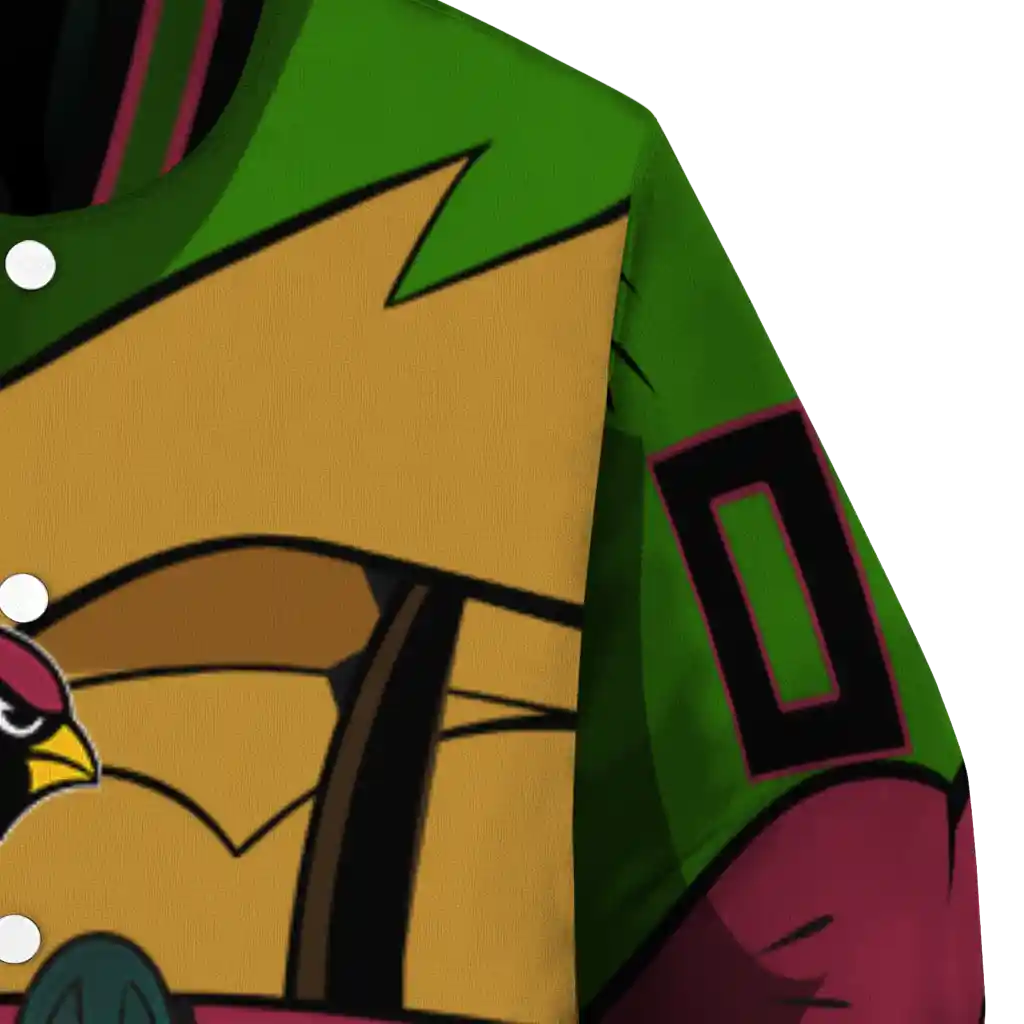 personalized arizona cardinals turtle armor varsity jacket premium grade personalized arizona cardinals turtle armor varsity jacket premium grade