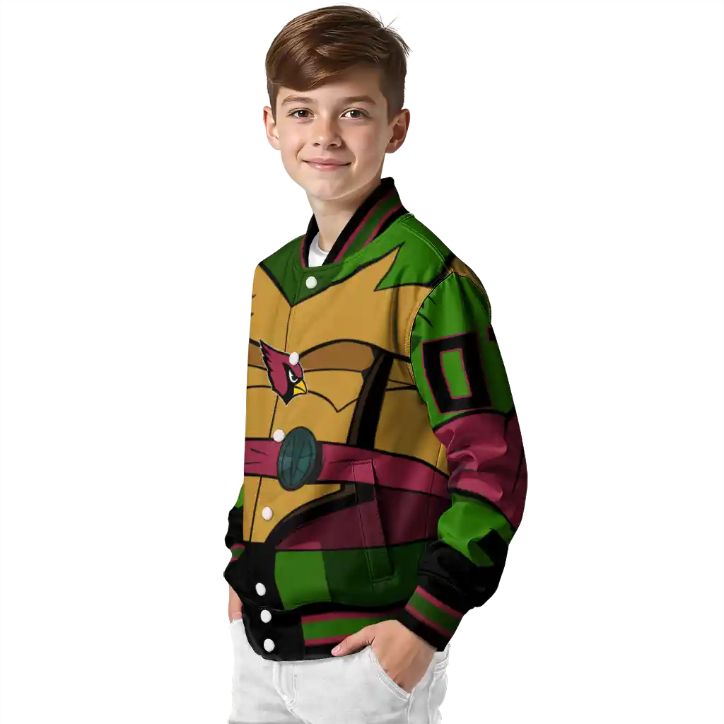 personalized arizona cardinals turtle armor varsity jacket trendy personalized arizona cardinals turtle armor varsity jacket trendy