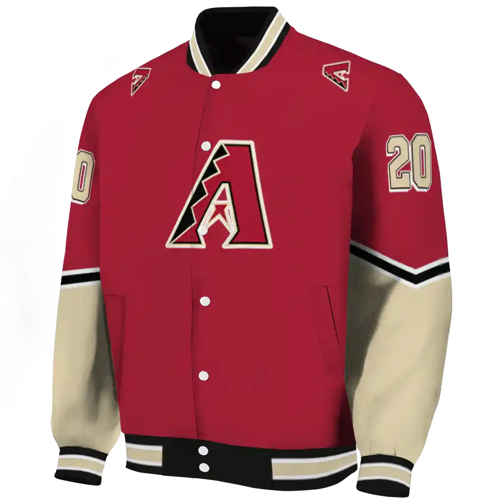personalized arizona diamondbacks chevron style red varsity jacket best selling personalized arizona diamondbacks chevron style red varsity jacket best selling