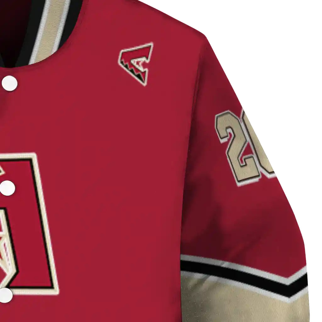 personalized arizona diamondbacks chevron style red varsity jacket premium grade personalized arizona diamondbacks chevron style red varsity jacket premium grade
