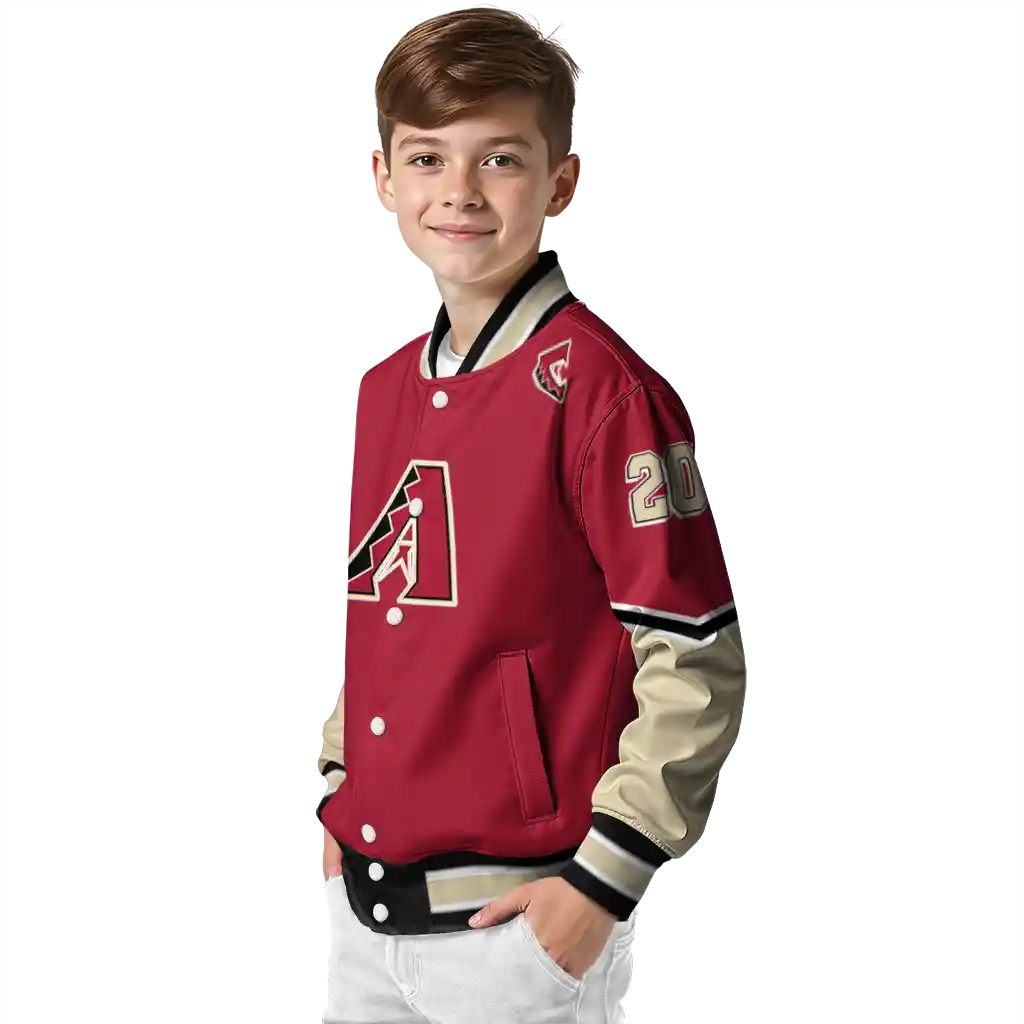 personalized arizona diamondbacks chevron style red varsity jacket trendy personalized arizona diamondbacks chevron style red varsity jacket trendy