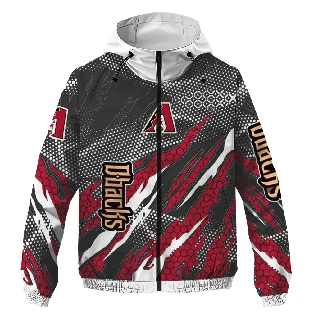 personalized arizona diamondbacks claw mesh red gray windbreaker jacket best selling personalized arizona diamondbacks claw mesh red gray windbreaker jacket best selling