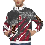 personalized arizona diamondbacks claw mesh red gray windbreaker jacket best selling