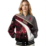 personalized arizona diamondbacks electric flash red varsity jacket best selling