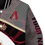 personalized arizona diamondbacks electric flash red varsity jacket best selling
