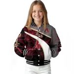 personalized arizona diamondbacks electric flash red varsity jacket best selling