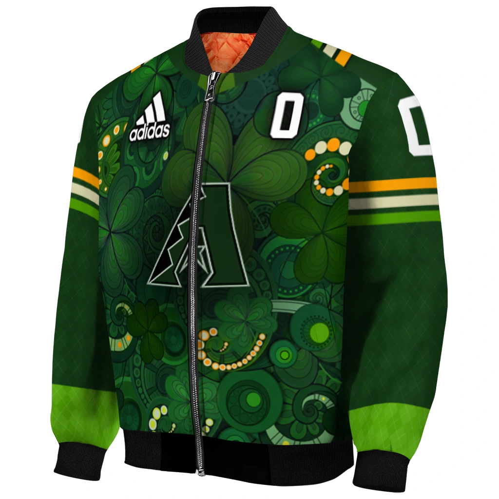personalized arizona diamondbacks shamrock vortex green bomber jacket fashion forward personalized arizona diamondbacks shamrock vortex green bomber jacket fashion forward