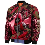 personalized arizona diamondbacks skull horde red bomber jacket best selling