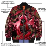 personalized arizona diamondbacks skull horde red bomber jacket best selling