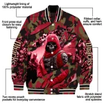 personalized arizona diamondbacks skull horde red varsity jacket best selling