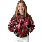 personalized arizona diamondbacks skull horde red varsity jacket best selling