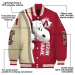 personalized arizona diamondbacks snoopy head red varsity jacket best selling