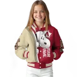 personalized arizona diamondbacks snoopy head red varsity jacket best selling