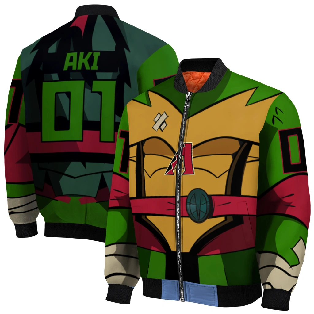 personalized arizona diamondbacks turtle armor bomber jacket best selling personalized arizona diamondbacks turtle armor bomber jacket best selling