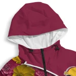 personalized arizona state sun devils blossoms helmet maroon windbreaker jacket best selling