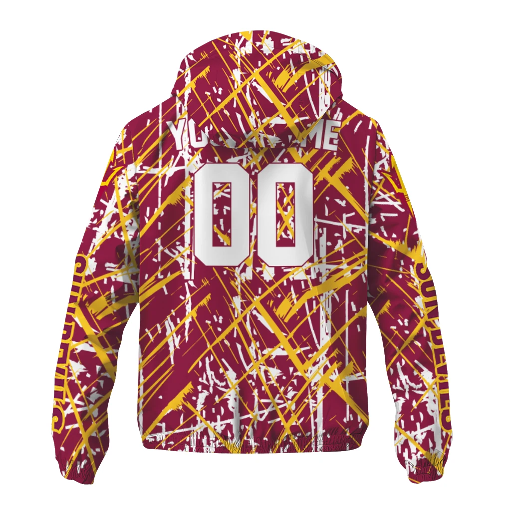 personalized arizona state sun devils brushstroke pattern maroon windbreaker jacket fashion forward personalized arizona state sun devils brushstroke pattern maroon windbreaker jacket fashion forward
