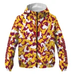 personalized arizona state sun devils camouflage mashup maroon windbreaker jacket best selling
