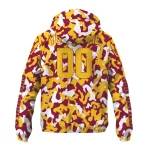 personalized arizona state sun devils camouflage mashup maroon windbreaker jacket best selling