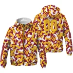 personalized arizona state sun devils camouflage mashup maroon windbreaker jacket best selling
