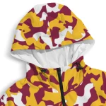 personalized arizona state sun devils camouflage mashup maroon windbreaker jacket best selling