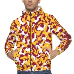 personalized arizona state sun devils camouflage mashup maroon windbreaker jacket best selling