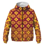 personalized arizona state sun devils geometric blossom maroon windbreaker jacket best selling