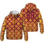 personalized arizona state sun devils geometric blossom maroon windbreaker jacket best selling