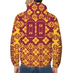 personalized arizona state sun devils geometric blossom maroon windbreaker jacket best selling