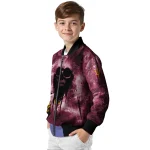 personalized arizona state sun devils skull cluster maroon bomber jacket best selling