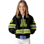 personalized arizona wildcats heartbeat accent black green bomber jacket best selling