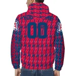 personalized arizona wildcats lightning strike grid red windbreaker jacket best selling